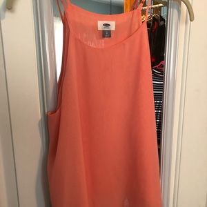 Peach color dressy tank